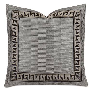 Greek key clearance pillow